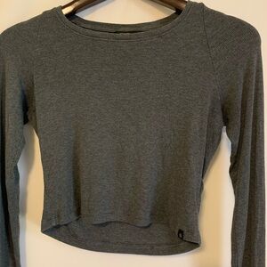 Athleta Gray Long Sleeve Women's Top